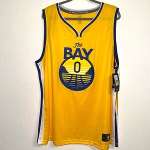 Rare NWT FANATICS D'Angelo Russell Golden State Warriors Bay Yellow Jersey XXL